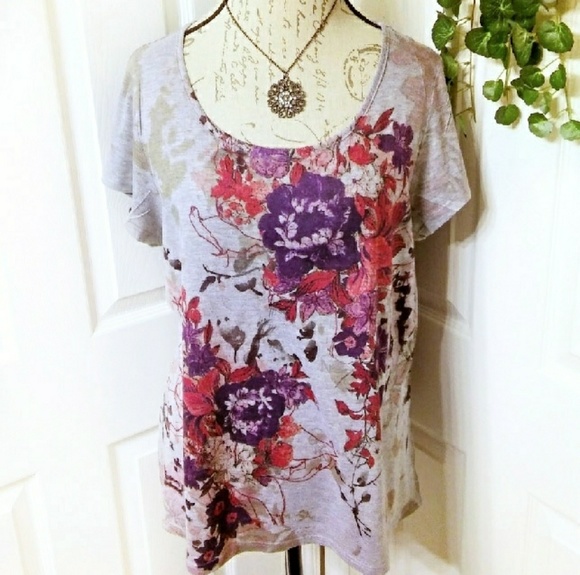 Coldwater Creek Tops - Coldwater Creek Floral Top Size 18